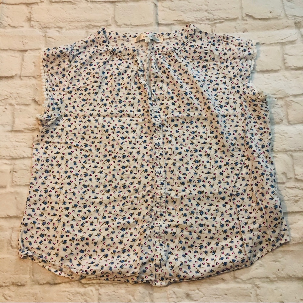 Stitch Fix Fun2Fun Split Neck Top - XXL Zahari